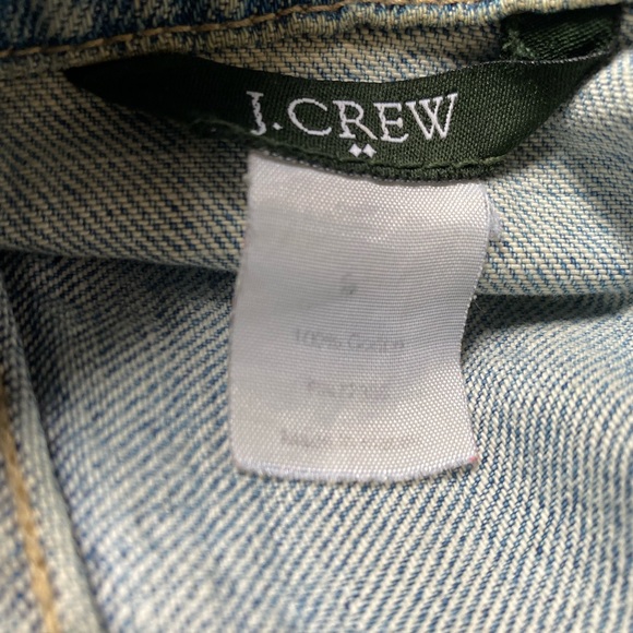 J. Crew Denim Light Wash Trucker Jean Jacket Size Small 100% Cotton - Picture 6 of 6